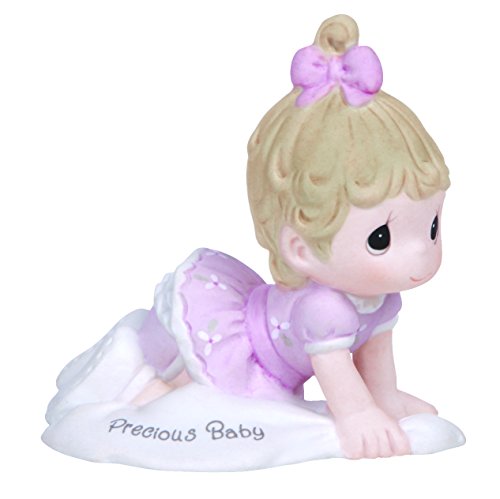 Precious Moments, Growing In Grace, Precious Baby, Bisque Porcelain Figurine, Brunette Girl, 133040