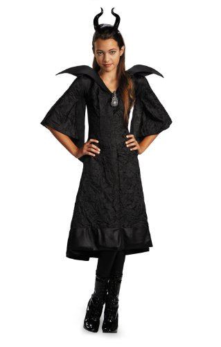 Disguise Disney Maleficent Movie Christening Black Gown Girls Classic Costume, Medium/7-8