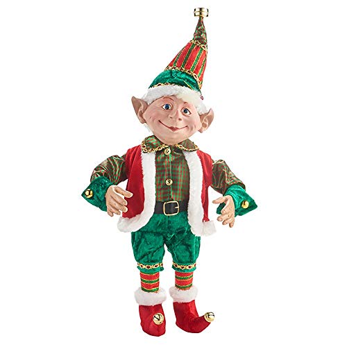 RAZ Imports Santa's Little Helpers 18" Posable Elf - Multicolor