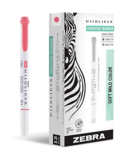 Zebra Pen Mildliner Double Ended Highlighter Marker Set, Broad And Fin 