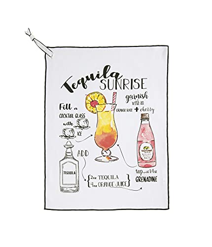 Shiraleah Gina Black and White Check Tea Towel