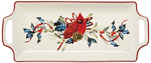 Lenox 880134 Winter Greetings Handled Hors D'oeuvre Tray