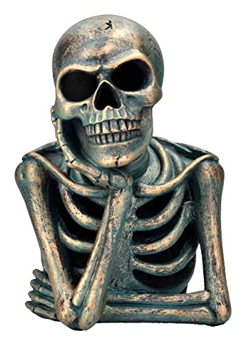 Pacific Trading Giftware LED Skeleton Thinking Listening Pose Resin Collectible Figurine 9.84Ó Tall