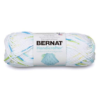 Spinrite Yarns (CA) Bernat Handicrafter Cotton Ombre Yarn, 1.5 oz, Gauge 4 Medium, 100% Cotton, Summer Print