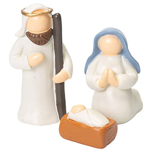 Ganz Midwest CBK 3" Scale 3 Piece Minimalist Resin Nativity Figurine Set