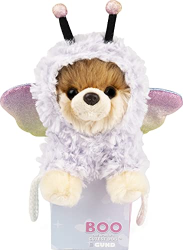 GUND The Worlds Cutest Dog Boo Itty Bitty Boo #63 Butterfly Plush Stuffed Animal Dog, 5