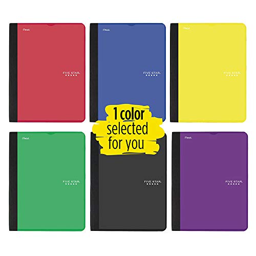 ACCO (School) Five Star Interactive Notetaking Composition Book, 1 Subject, College Ruled Comp Notebook, 100 Sheets, 11" x 9", Color May Vary, 1 Count (09460)