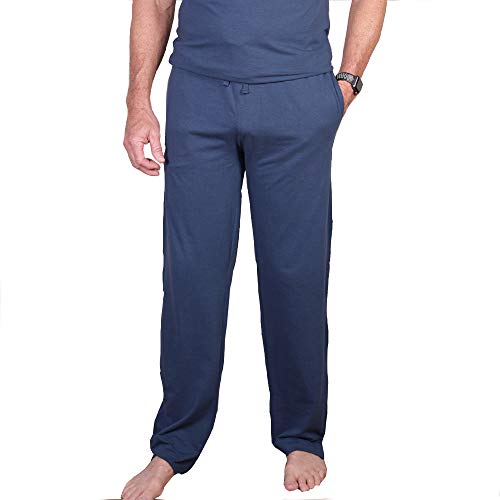 Faceplant Dreams Men's FACEPLANT Bamboo® Hendrix Lounge Pants (Midnight, Large)