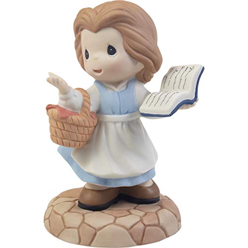 Precious Moments 203061 Disney Beauty and The Beast Dream of Adventure Belle Bisque Porcelain Figurine