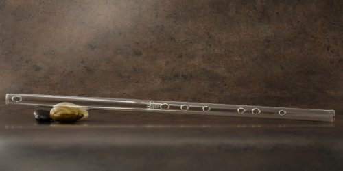 Hall Crystal Flutes 22299 - Offset Glass Flute in D - Clear Glass