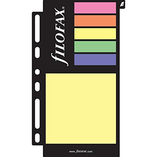 Rediform FILOFAX Sticky Notes Assorted Colors, Color May Vary, Multi-Fit (130136)