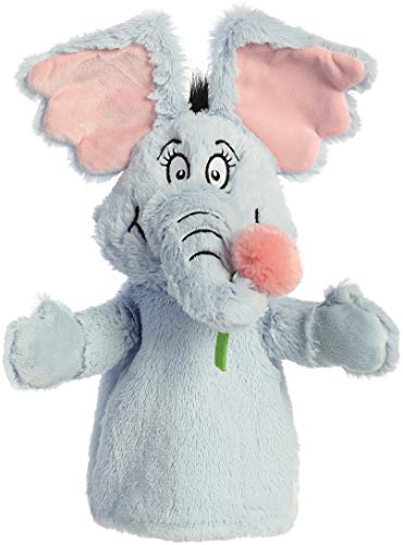 Aurora 15963 Dr. Seuss Horton Hand Puppet Plush Toy, 13-inch Height, Gray