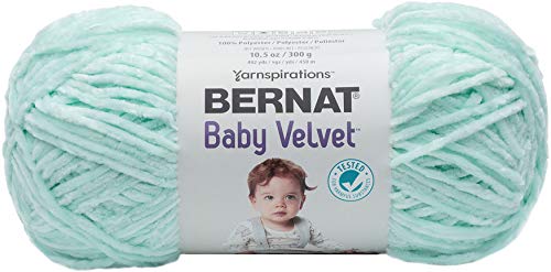 Spinrite Yarns (CA) Bernat Baby Velvet Yarn, Bleached Aqua, Misty Gray