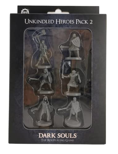 Steamforged Games Dark Souls RPG: Unkindled Heroes Pack 2 – A Tabletop Roleplaying Game Expansion by Steamforged Games – Detailed Miniatures - Tabletop RPG TTRPG - Ages 14+ - English Version