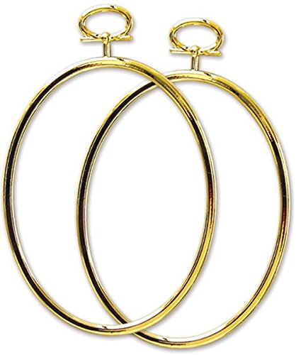 Design Works Crafts Janlynn 21-1346 Oval Just-A-Frame, 3-1/4 by 4-1/4-Inch, Gold, 2-Pack