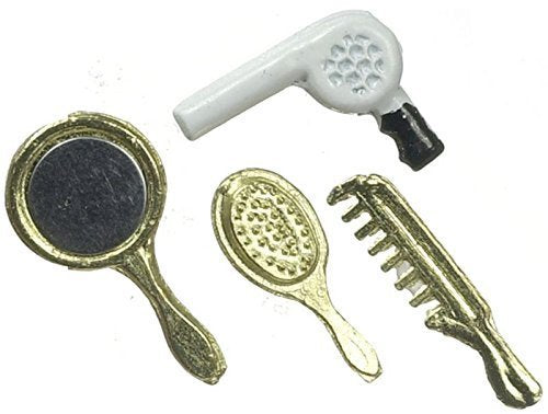 Aztec Imports International Miniatures Dollhouse Miniature Bathroom Accessories Set