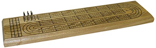 Worldwise Imports 3 Track Wood Cribbage