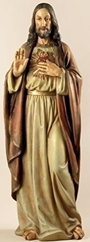 Renaissance Collection Joseph's Studio by Roman Exclusive Sacred Heart of Jesus Statue, 37.5-Inch