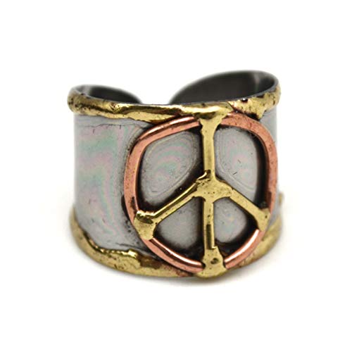Anju Jewelry Mixed Metal Cuff Ring