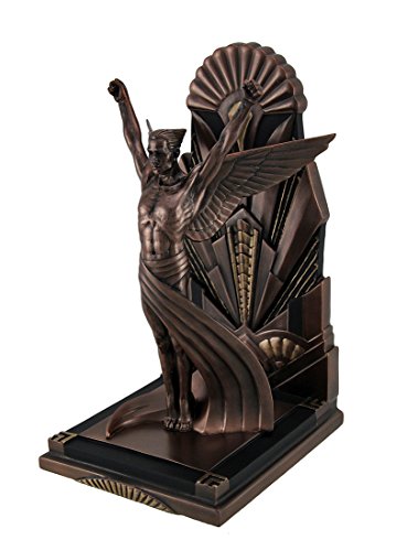 Unicorn Studio Veronese Design The Winged Man Metallic Copper Finish Art Deco Single Bookend Statue