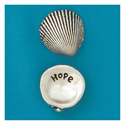 Basic Spirit Pocket Token Coin - Hope Small Spirit Shell - Handcrafted Pewter, Love Gift for Beach Ocean Coastal Lover Coin Collecting