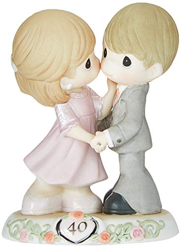 Precious Moments, Sweeter As The Years Go By Ð 40th Anniversary, Bisque Porcelain Figurine, 113008