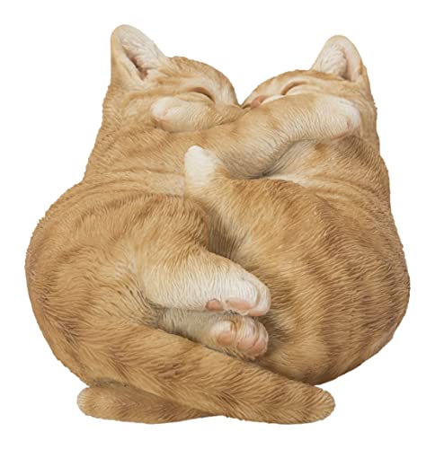  Hi-Line Gift Ltd Lying Cat Sleeping Tabby Statue