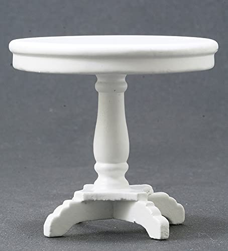 Aztec Imports Classics by Handley Dollhouse Miniature Round End Table (White)