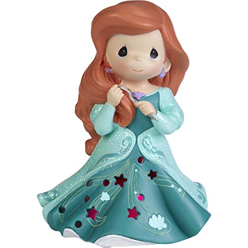 Precious Moments 192111 Disney Showcase Ariel Cutout Dress Resin LED Musical, Multi