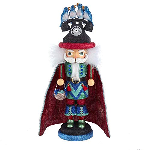 Kurt Adler Adler 17.5-Inch Hollywood 12 Days of Christmas Four Calling Birds Nutcracker, Multi