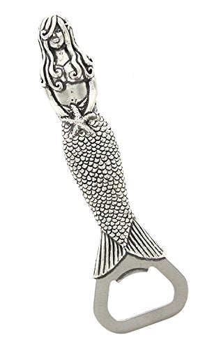 Basic Spirit Pewter Mermaid Bottle Cap Opener