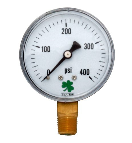 Zenport DPG400 Zen-Tek Dry Air Pressure Gauge, 400 PSI