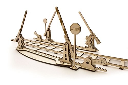 Ukidz The UGEARS Model "Rails" 3D wooden puzzle