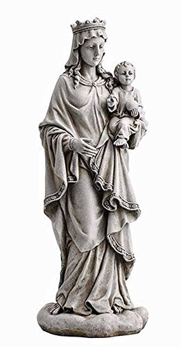 Christian Brands 18.5" Mary Queen of Heaven with Child Garden Statue