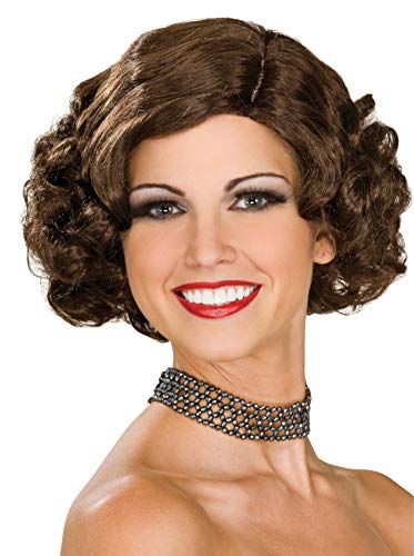 Rubie's Flapper Wig, Brunette, One Size