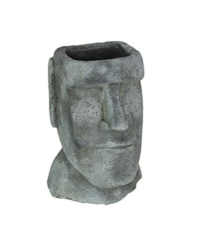 A&B Home Easter Island Statue Outdoor Planter - 9" - Gray Finish