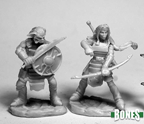 REAPER Miniatures Hobgoblin Warriors #77476 Bones Unpainted Plastic Mini Figure