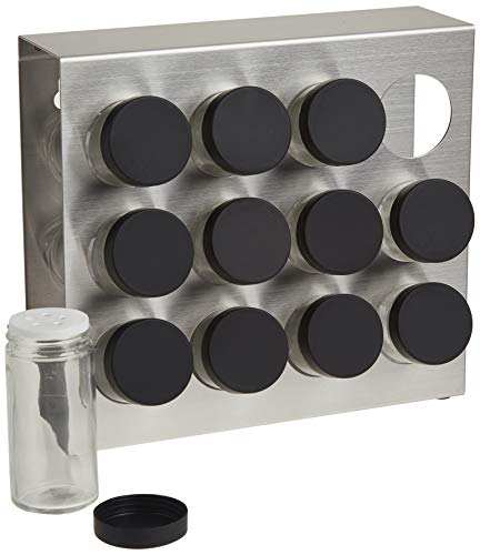 Prodyne M-912 Stainless Steel Spice Rack, 12-Bottle