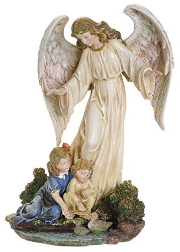 Angel Collection Joseph's Studio by Roman Exclusive Guardian Angel with Children Figurine, 8.5-Inch