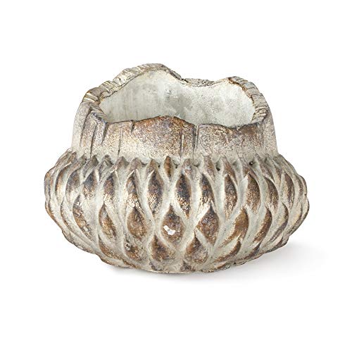 Melrose 80042 Cement Acorn Plant Pot, 5-inch Length