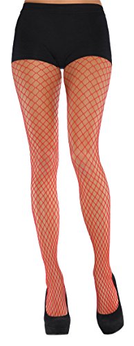 Amscan Red Diamond Net Stockings | Adult Standard Size | 1 Pc