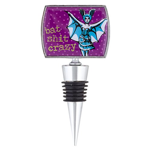 Karma Wit Gifts Wine Stopper, Bat