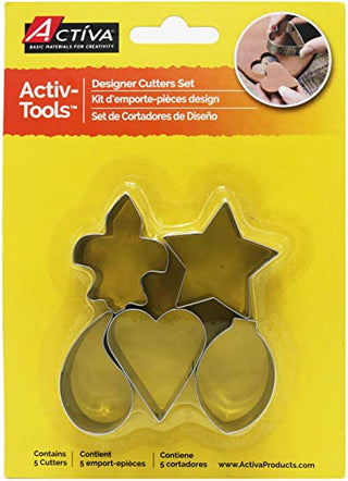 ACTÍVA Products Activ-Tools Designer Clay Cutters, set of 5