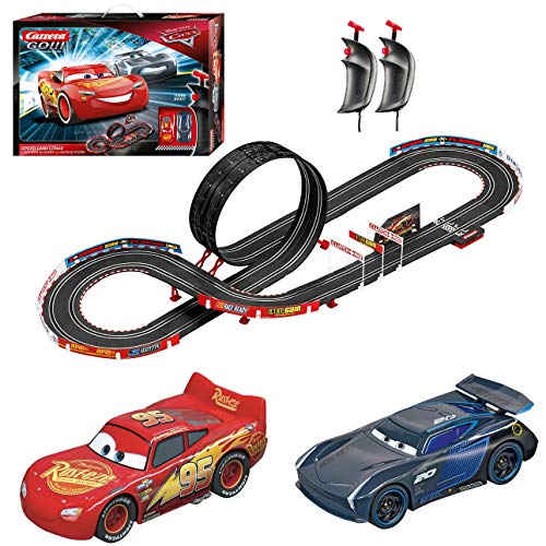 Carrera GO 62476 Disney Pixar Cars Speed Challenge Electric Slot Car Racing Track Set 1:43 Scale