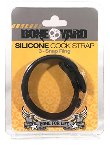C1R Rascal Toys Boneyard Cock Strap, Black, 1 Ounce