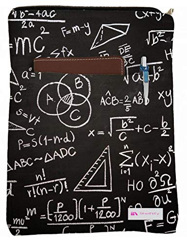 Shelftify Scientific Formulas Book Sleeve - Book Cover for Hardcover and Paperback - Book Lover Gift - Notebooks and Pens Not Included