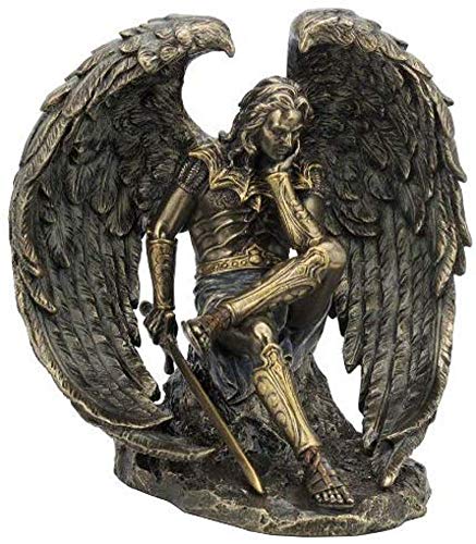 Unicorn Studio 6.5" Cold Cast Bronze Color Lucifer The Fallen Angel Figurine Statue