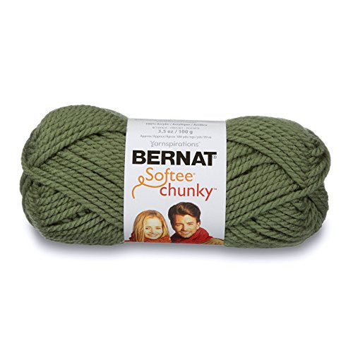 Spinrite Yarns (CA) Bernat Softee Chunky Yarn, 3.5 Oz, Gauge 6 Super Bulky, Forest