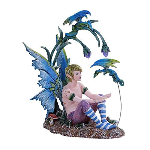 Pacific Trading Giftware PT Amy Brown Art Original Collection Boy and His Dragon Male FAE Resin Collectible Figurine