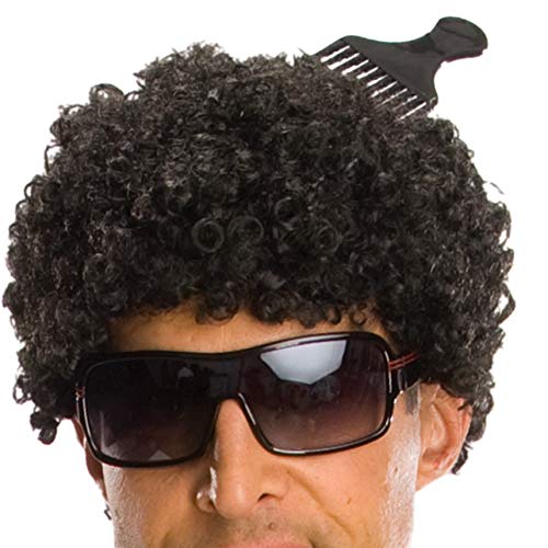 Rubie's Tight Afro Wig, Black, One Size
